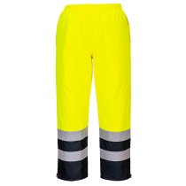 S598 - Hi-Vis Winter Trousers Yellow/Navy