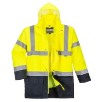 S766 - Hi-Vis 5-in-1 Contrast Essential Jacket Yellow/Black