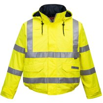 S773 - Bizflame Rain Hi-Vis Antistatic FR Bomber Jacket Yellow