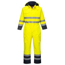 S775 - Bizflame Rain Hi-Vis Multi Coverall Yellow/Navy