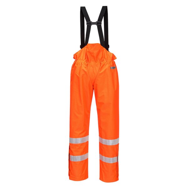 S780 - Bizflame Rain Unlined Hi-Vis Antistatic FR Trousers Orange