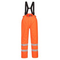 S781 - Bizflame Rain Lined Hi-Vis Antistatic FR Trousers Orange