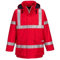 S785 - Bizflame Rain Anti-Static FR Jacket Red