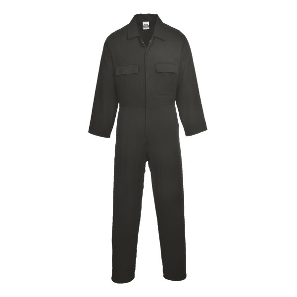 S998 - Euro Cotton Work Coverall Black regular