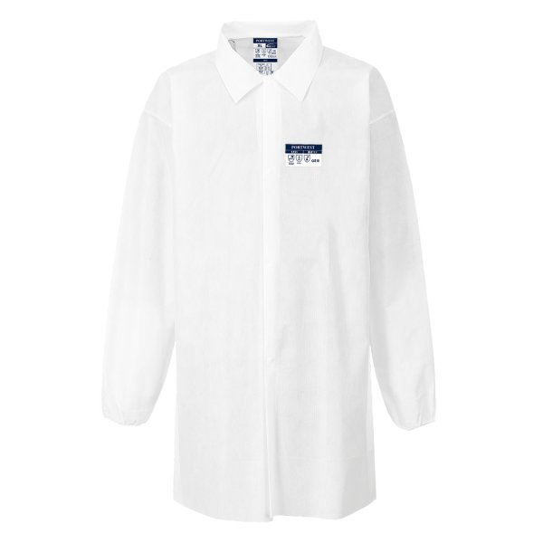 ST31 - BizTex SMS Coat Type PB [6] (Pk50) White