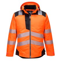 T400 - PW3 Hi-Vis Winter Jacket Orange/Black