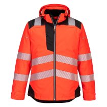 T400 - PW3 Hi-Vis Winter Jacket Red/Black