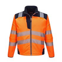 T402 - PW3 Hi-Vis Softshell (3L) Orange/Navy