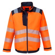 T500 - PW3 Hi-Vis Work Jacket Orange/Navy