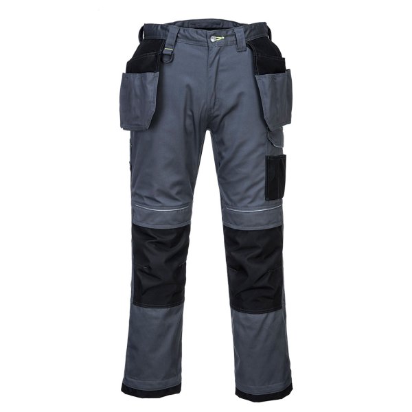 T602 - PW3 Holster Work Trousers Zoom Grey/Black Short