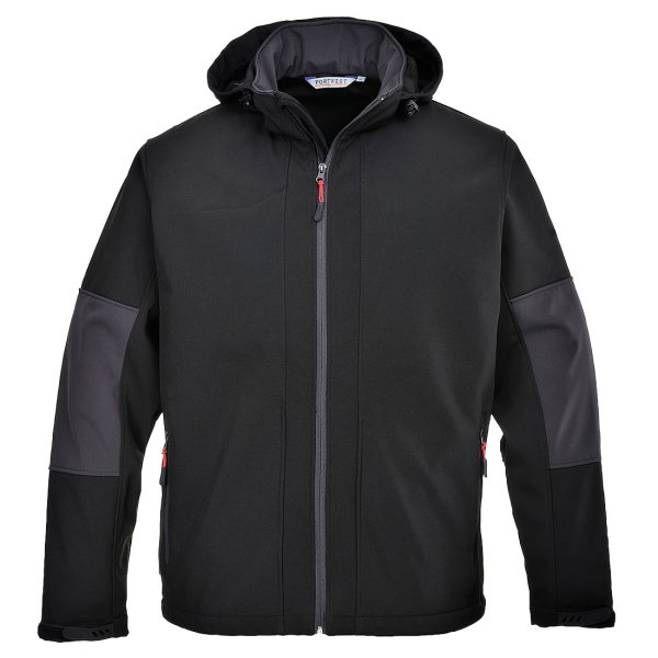 TK53 - Softshell with Hood (3L) Black