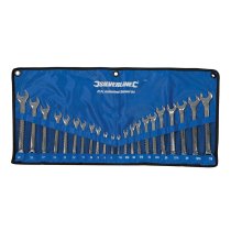 Silverline Combination Spanner Set 22pce 6 - 22mm & 1/4 - 7/8″