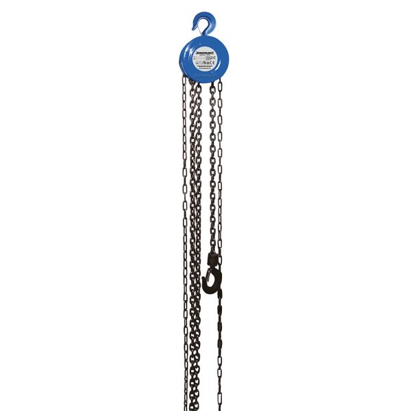 Silverline Chain Block 1000kg / 2.5m Lift Height