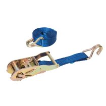 Silverline Ratchet Tie Down Strap J-Hook 3m x 27mm - Rated 350kg Capacity 700kg