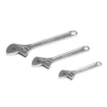 Silverline Adjustable Wrench Set 3pce 150, 200 & 250mm
