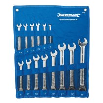 Silverline Fixed Head Ratchet Spanner Set 14pce