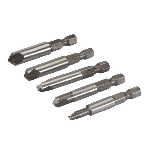 Silverline Damaged Screw Remover Set 5pce 50mm