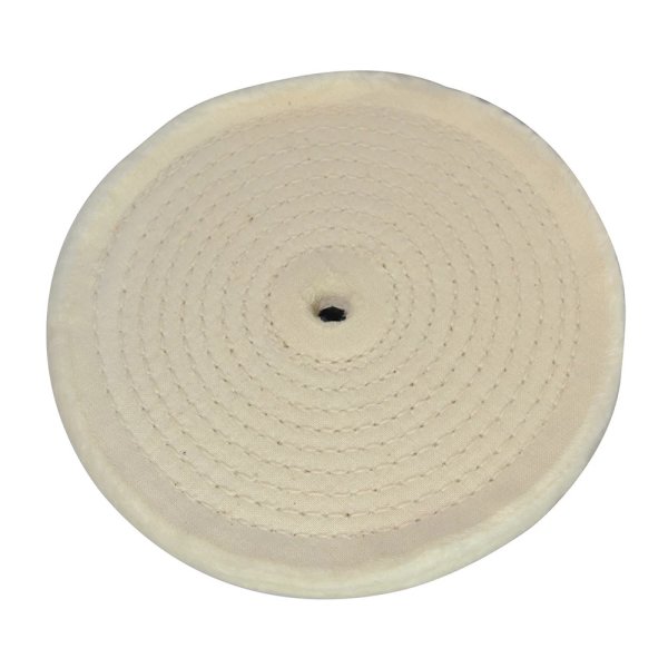 Silverline Spiral-Stitched Cotton Buffing Wheel 150mm