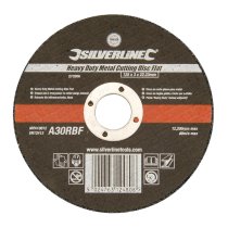 Silverline Heavy Duty Metal Slitting Disc Flat 115 x 1 x 22.23mm