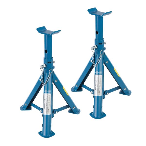 Silverline Folding Axle Stand Set 2pce 2 Tonne