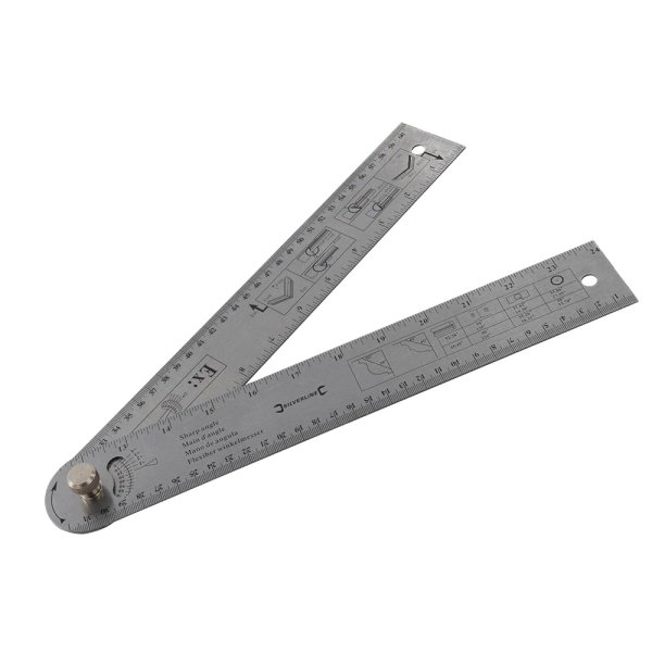 Silverline Easy Angle Protractor Rule 600mm