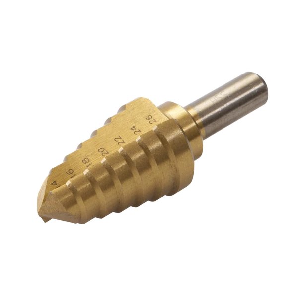 Silverline Titanium-Coated HSS Step Drill 14 - 26mm