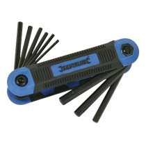 Silverline Expert Hex Key Imperial Tool 9pce 5/64″ - 1/4″