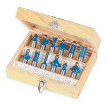 Silverline 1/2″ TCT Router Bit Set 12pce