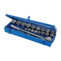 Silverline Socket Set 3/4″ Drive 12pt Metric 21pce