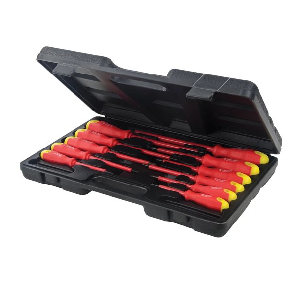 Silverline Insulated Soft-Grip Screwdriver Set 11pce