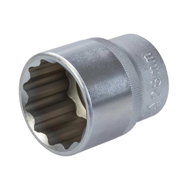 King Dick Socket SD 1/2" Metric 12pt 28mm