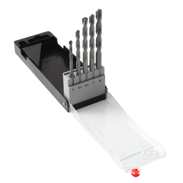 Masonry drill bit - set 5pc