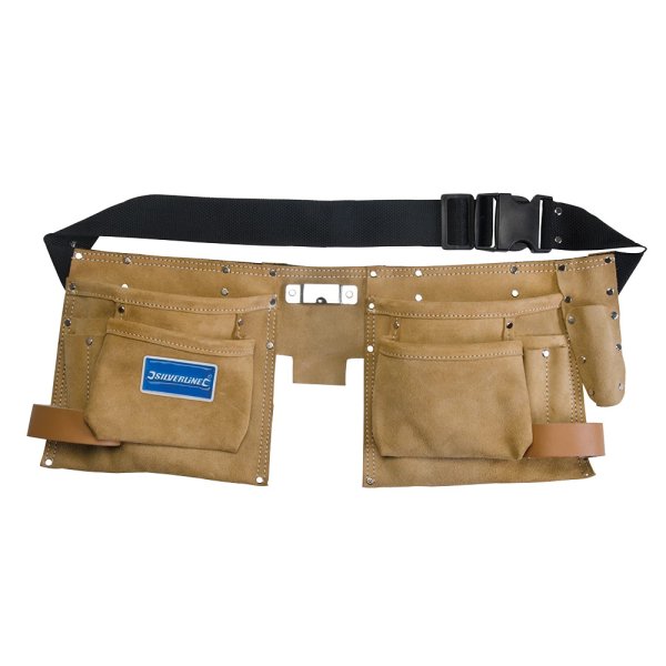 Silverline Double Pouch Tool Belt 8 Pocket 300 x 200mm